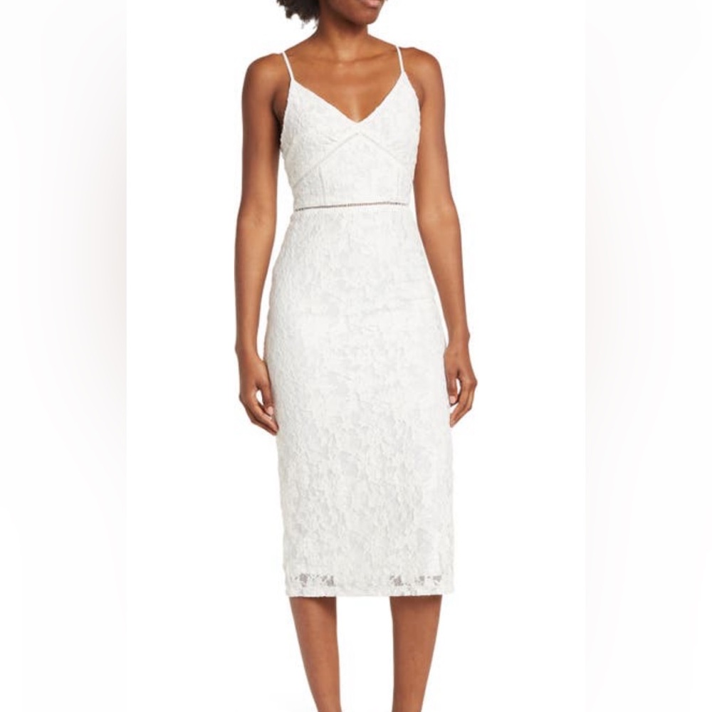 Fitted Lace Mini Dress